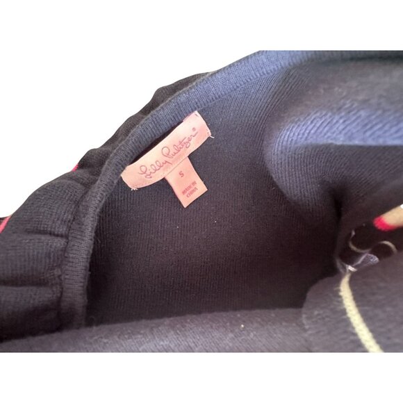 LILLY PULITZER Striped Ruffle Asymmetrical Top Size Small - Picture 7 of 7